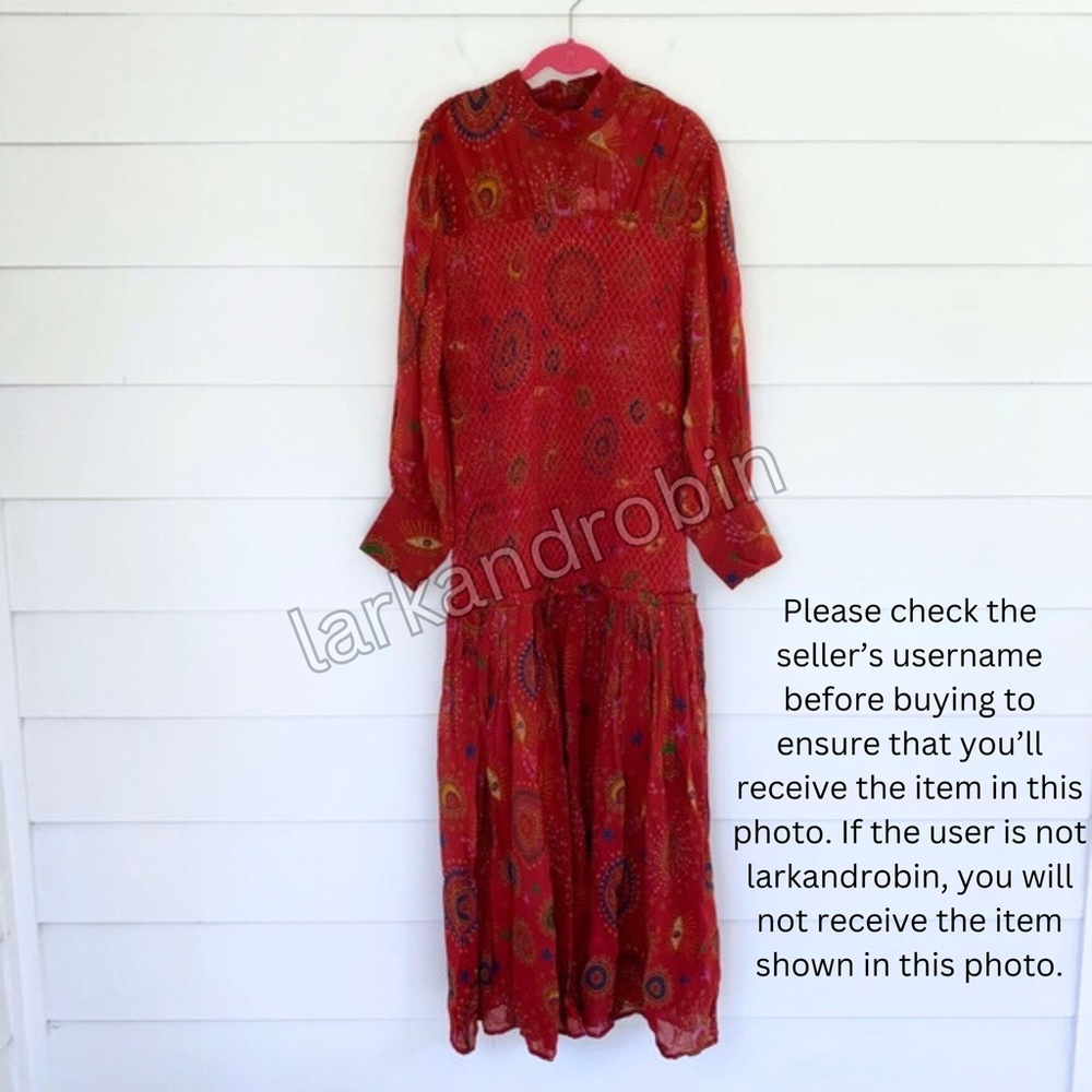 NEW Farm Rio Mystic Night Dress Mystic Night Red Medium - Picture 13 of 17